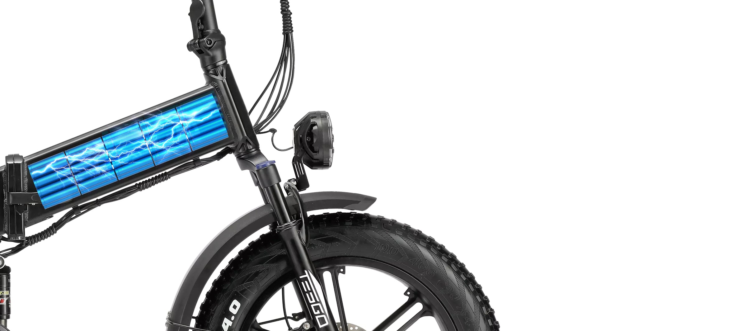Tesgo seeker hum pro Full Suspension Folding E-Bike