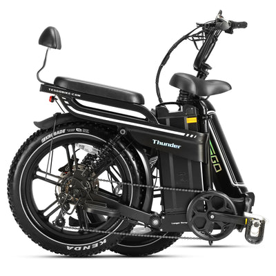 Tesgo Thunder Ultra Long Range Foldable Fat Tire Electric Bike