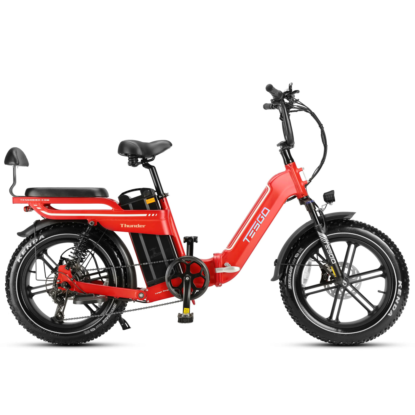 Tesgo Thunder Ultra Long Range Foldable Fat Tire Electric Bike