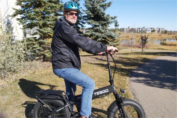 Tesgo Hum pro Full Suspension Folding E-Bike